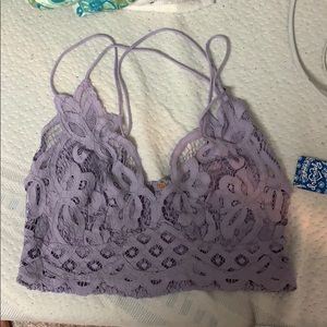 FREE PEOPLE ADELLA BRALETTE PURPLE SIZE M LACE BRA
